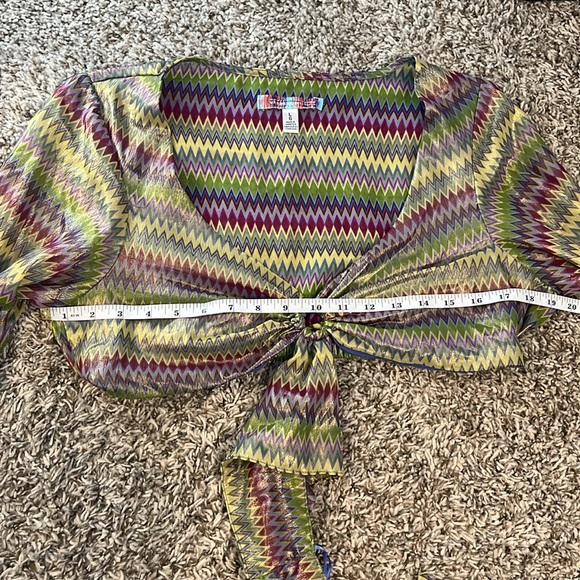 NWOT Urban Outfitters Kary Keyhole Tie Back Top - Size L - Picture 12 of 13